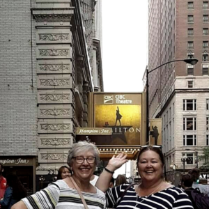 Linda and her mom in New York City