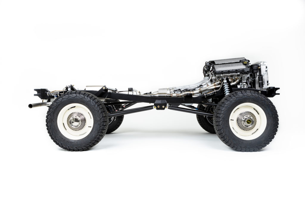 Product photography of a Kincer Chassis Adventure Series.