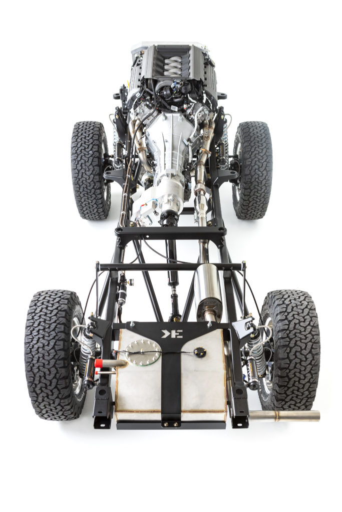 Product photography of the Kincer Chassis Adventure Series 2.
