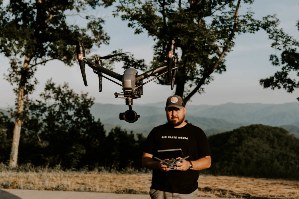 jonathan flying a drone _ dji inspire 2