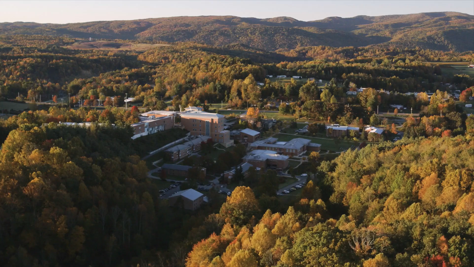 Aerial photo of the University of Virginia's College at Wise