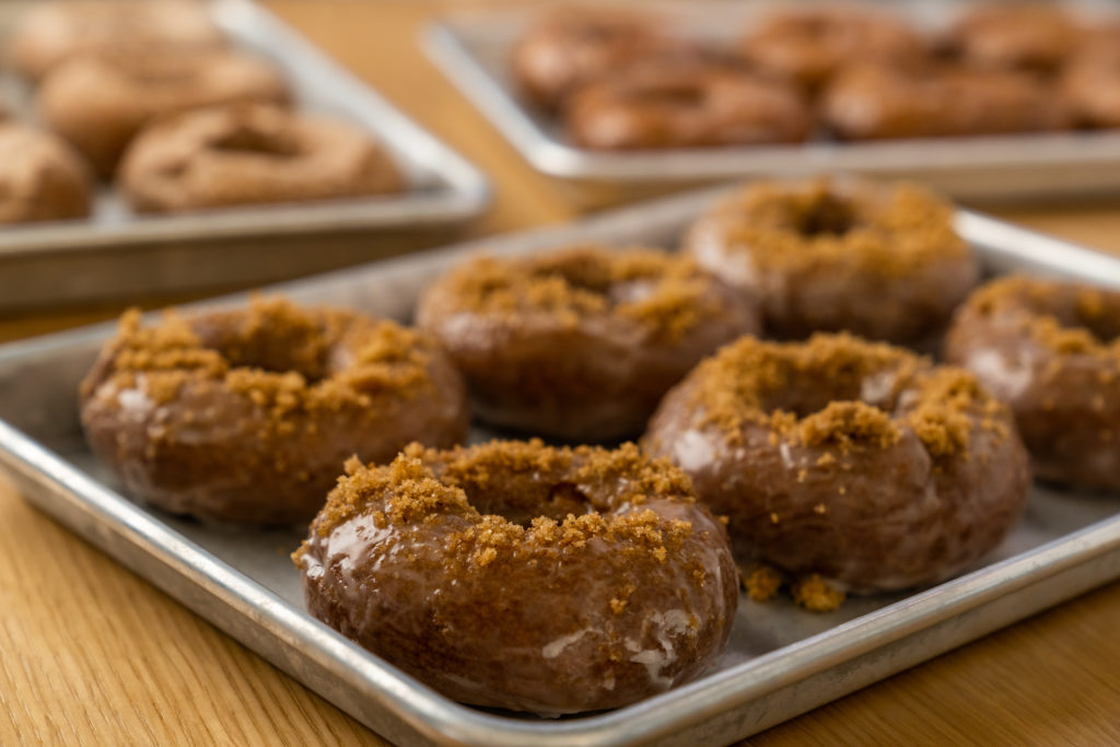 Close-up product photography of donuts from Donut Theory at Marble City Market in Knoxville, TN.